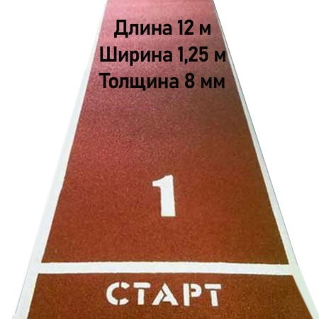 Купить Дорожка для разбега 12 м х 1,25 м. Толщина 8 мм в Ростове-на-Дону 
