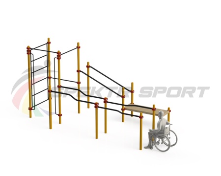 Купить Спортивный комплекс для инвалидов-колясочников WRK-D16_76mm в Ростове-на-Дону 