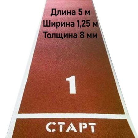 Купить Дорожка для разбега 5 м х 1,25 м. Толщина 8 мм в Ростове-на-Дону 